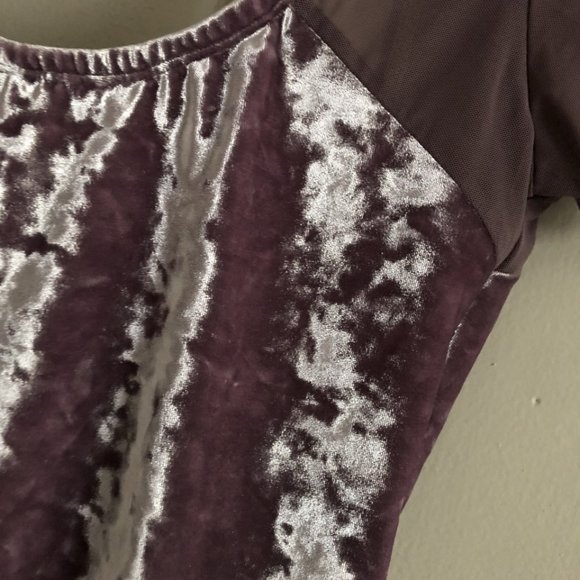 Velvet Cap Sleeve Luckyleo Leotard - Picture 3 of 3